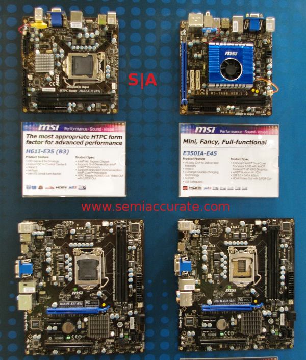 MSI H61 boards