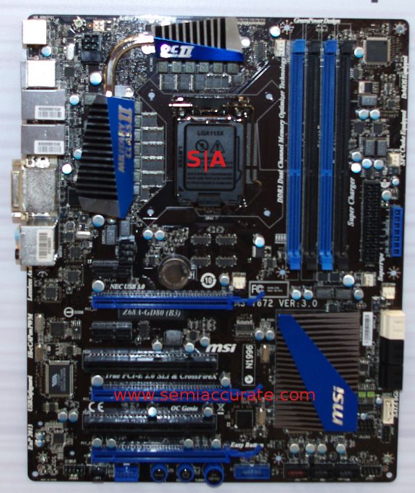 MSI Z68 chipset