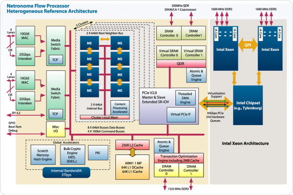 Netronome architecture diagram