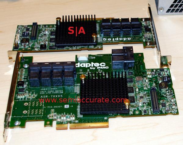 Adaptec 24 port SAS cards