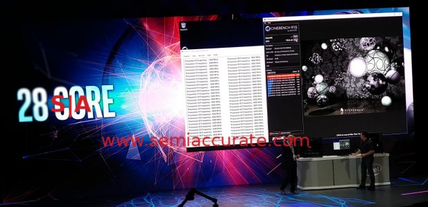 Intel 28-core demo
