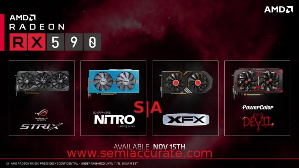 AMD Radeon RX590 launch cards