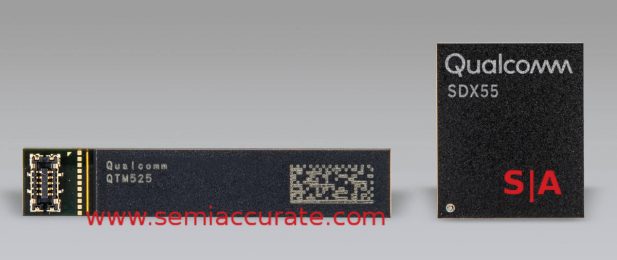 Qualcomm X55 modem and QTM525 antenna module