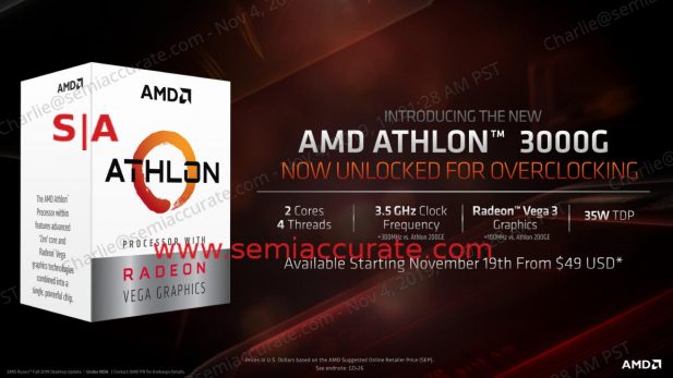 AMD Athlon 3000G specs