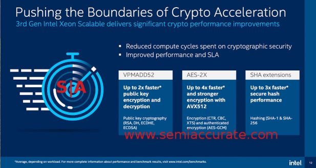 Ice Lake has better crypto instructions