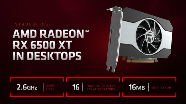 AMD Radeon 6500XT desktop GPU