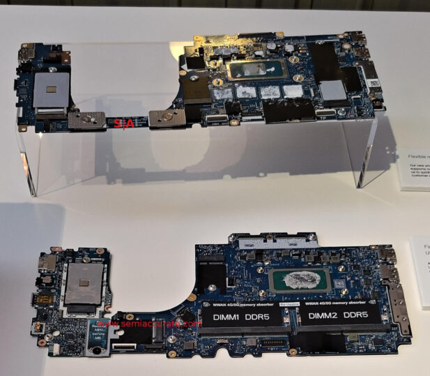 Dell New and Old Pro motherboards