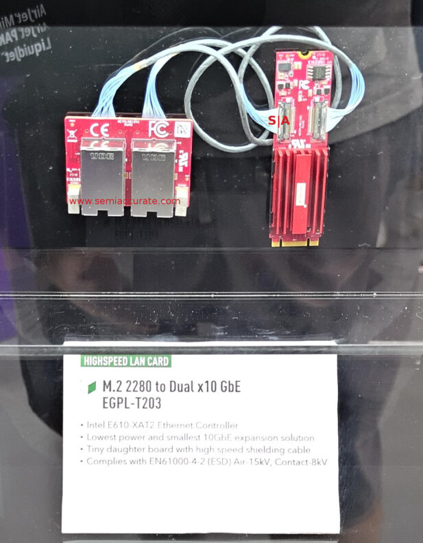 Innodisk small M.2 to 10GbE adapter