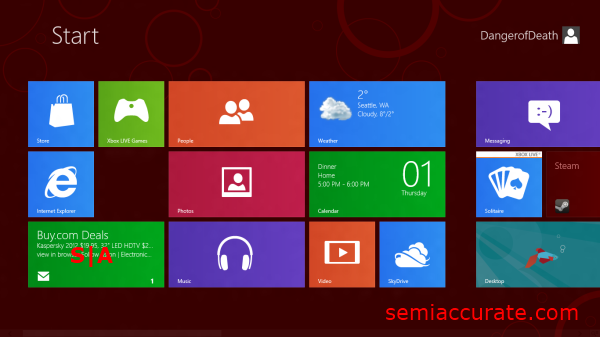 Windows 8 Start Screen