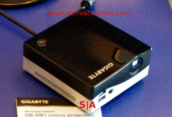 Gigabyte Brix with projector