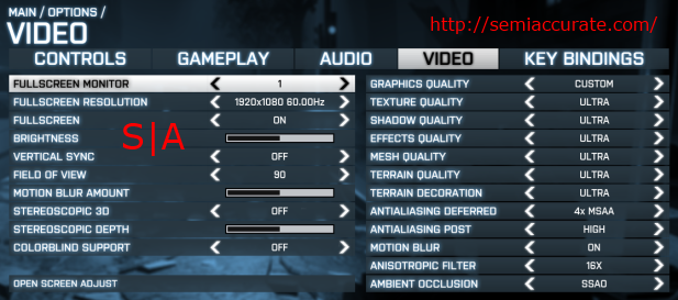 BF3 Settings