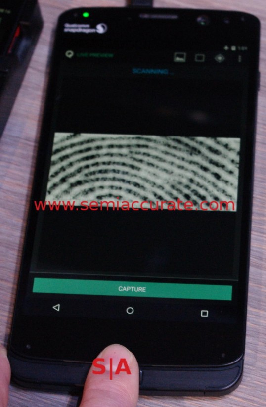 Qualcomm SenseID fingerprint scanner