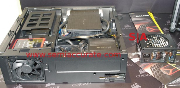 Corsair Bulldog case interior and PSU