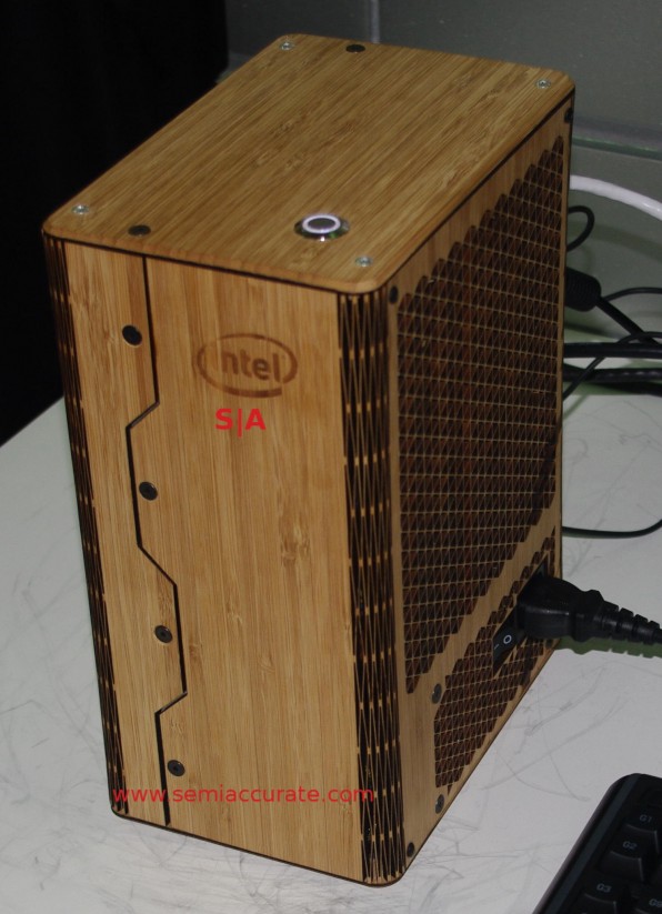 Intel wooden PC case