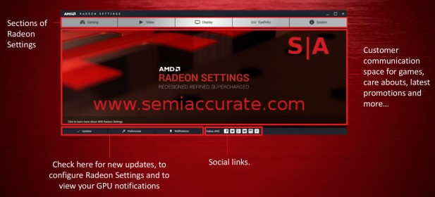 AMD Crimson drivers main screen
